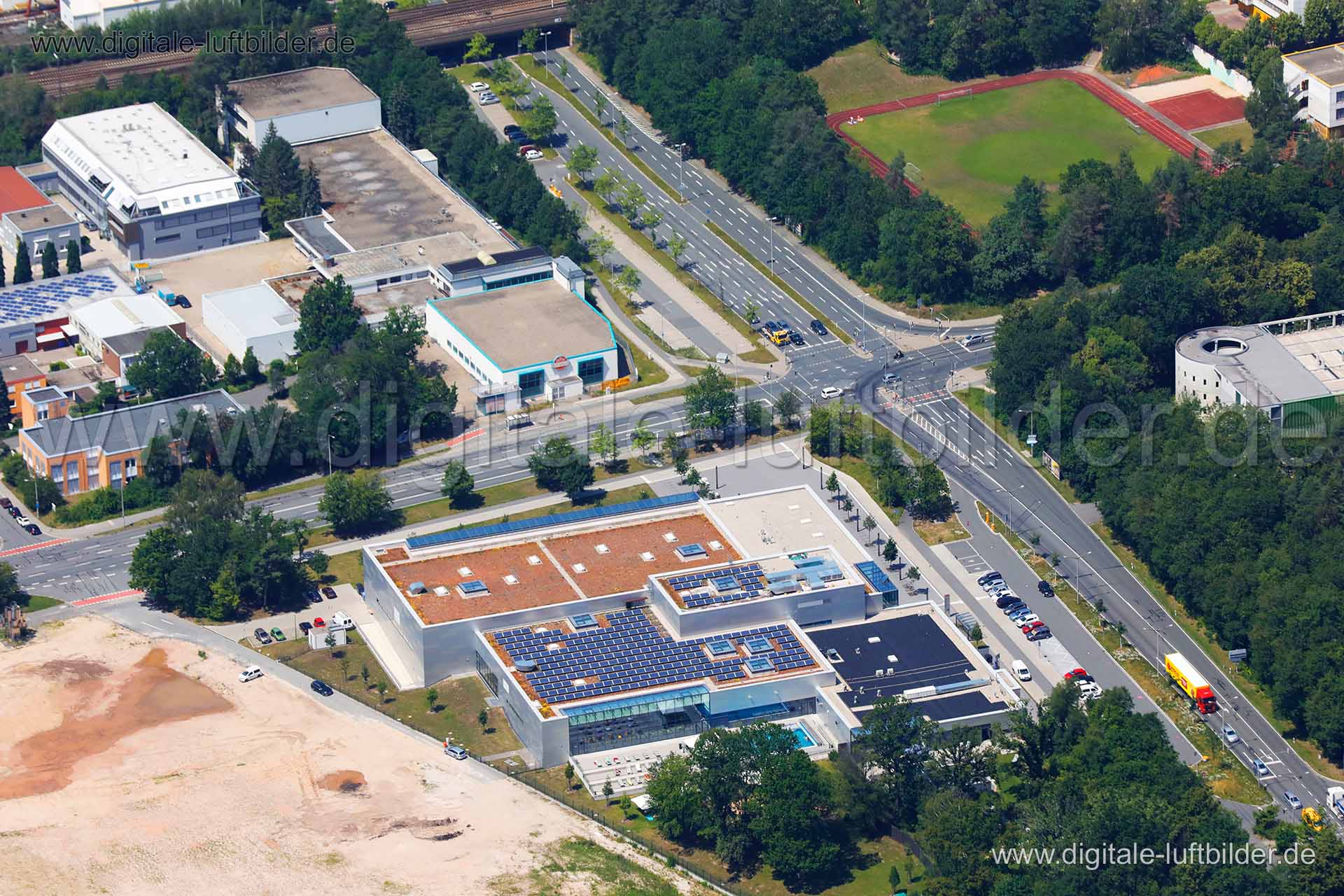 Luftaufnahme Langwasserbad in Nürnberg | Mittelfranken, Bayern