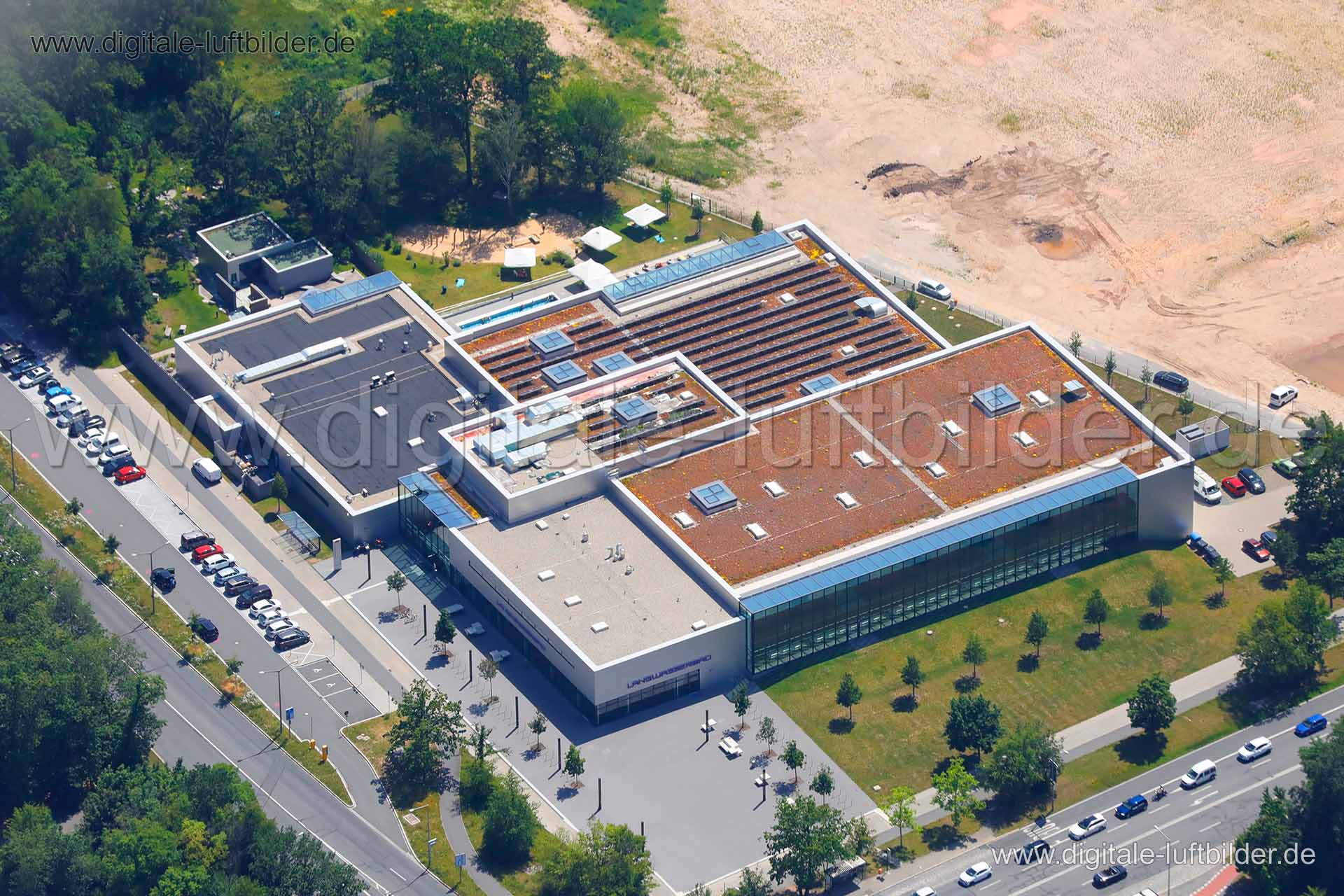 Luftaufnahme Langwasserbad in Nürnberg | Mittelfranken, Bayern