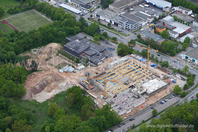 Luftaufnahme Langwasserbad Neubau in Nürnberg | Mittelfranken, Bayern