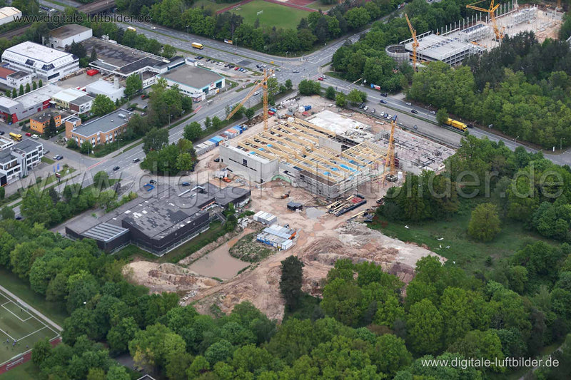 Luftaufnahme Langwasserbad Neubau in Nürnberg | Mittelfranken, Bayern