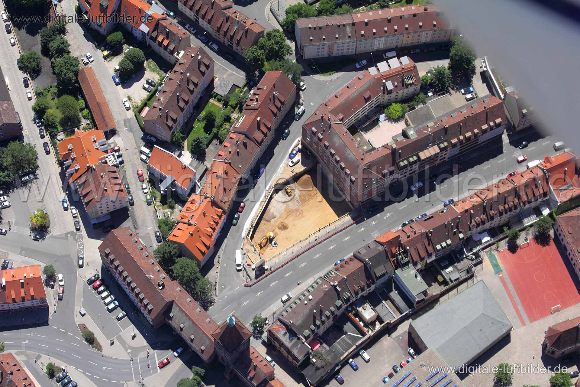 Luftaufnahme Laufer Gasse in Nürnberg | Mittelfranken, Bayern