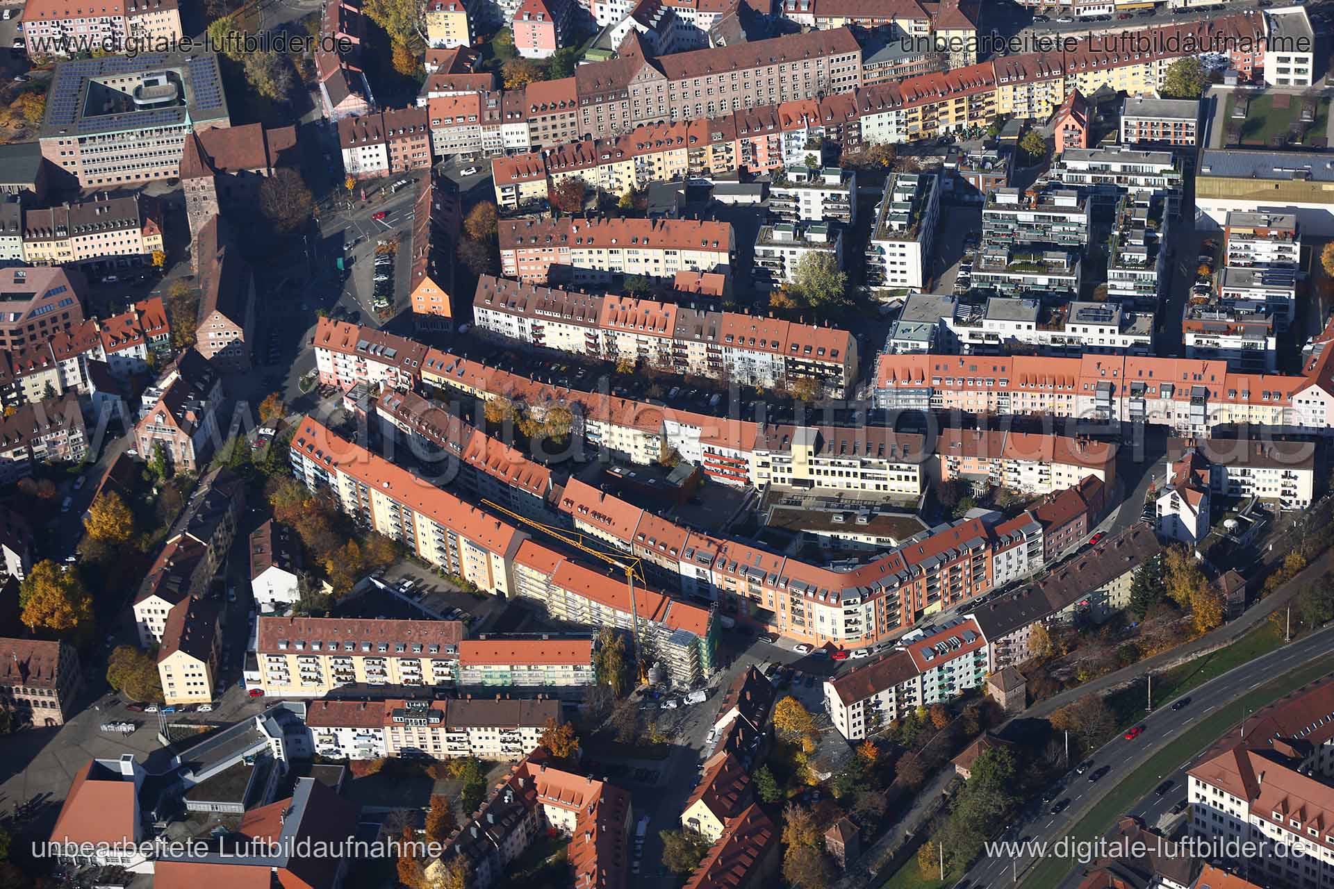Luftaufnahme Laufer Tor in Nürnberg | Mittelfranken, Bayern