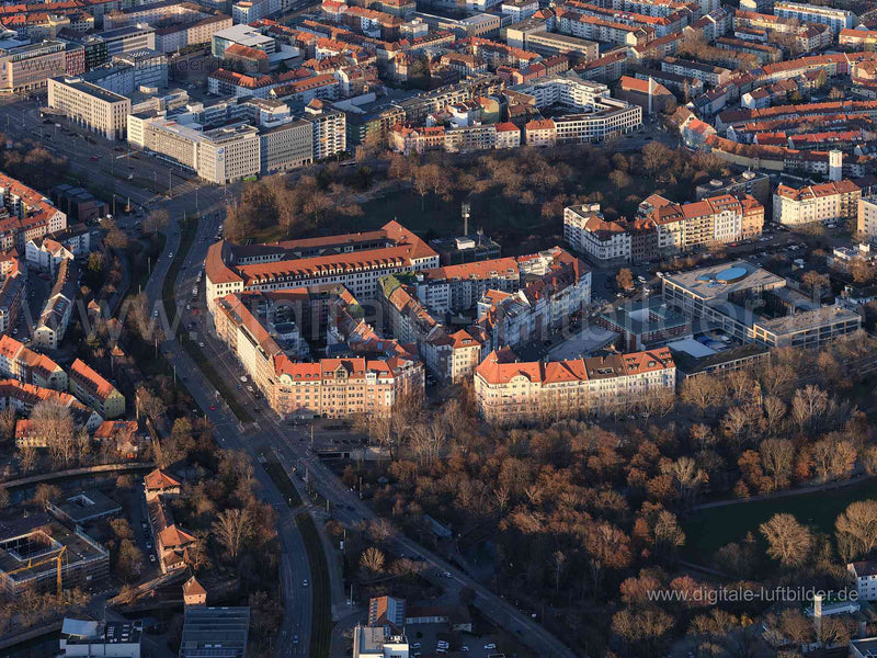 Luftaufnahme Laufertorgraben in Nürnberg | Mittelfranken, Bayern