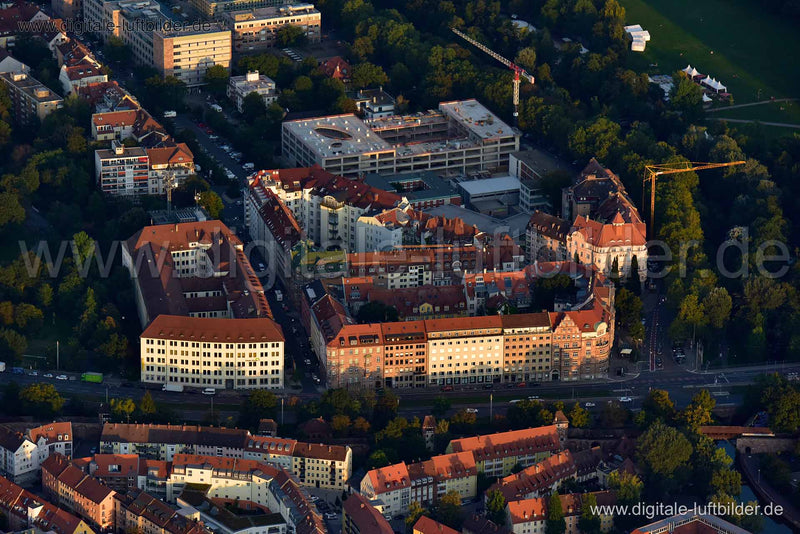 Luftaufnahme Laufertorgraben in Nürnberg | Mittelfranken, Bayern