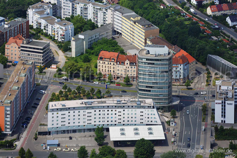 Luftaufnahme Leipziger Platz in Nürnberg | Mittelfranken, Bayern