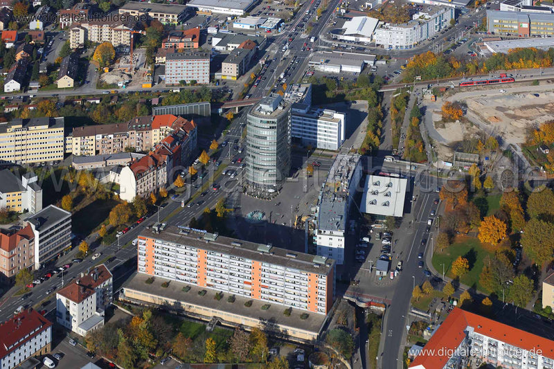 Luftaufnahme Leipziger Platz in Nürnberg | Mittelfranken, Bayern