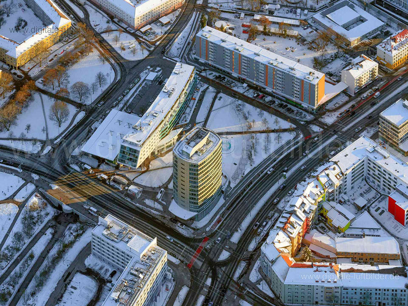 Luftaufnahme Leipziger Platz in Nürnberg | Mittelfranken, Bayern