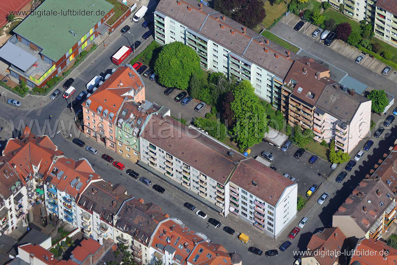 Luftaufnahme Leopoldstraße in Nürnberg | Mittelfranken, Bayern