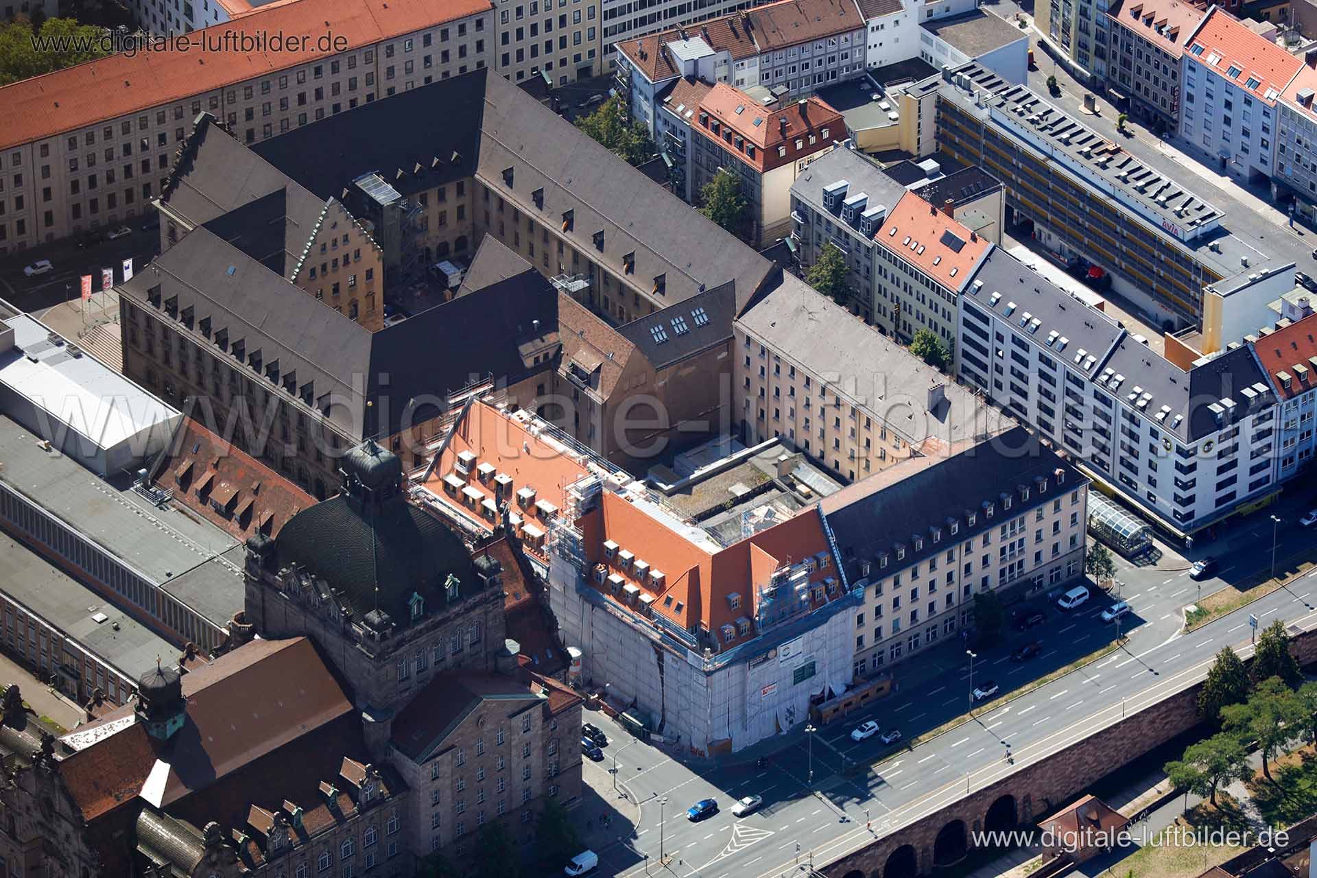 Luftaufnahme Lessingstraße in Nürnberg | Mittelfranken, Bayern