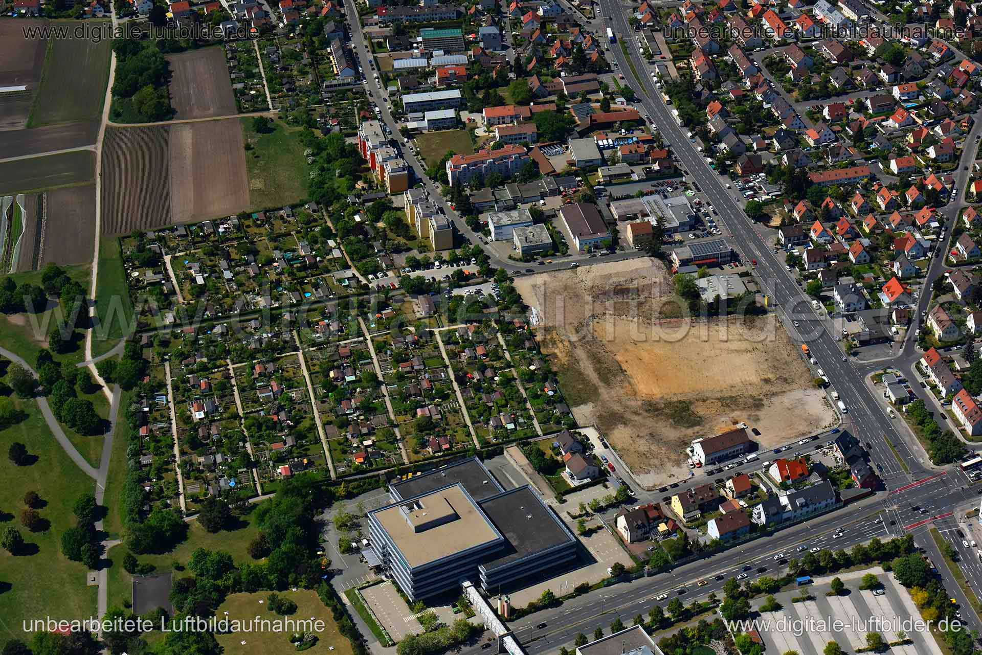 Luftaufnahme Leyher Straße in Nürnberg | Mittelfranken, Bayern