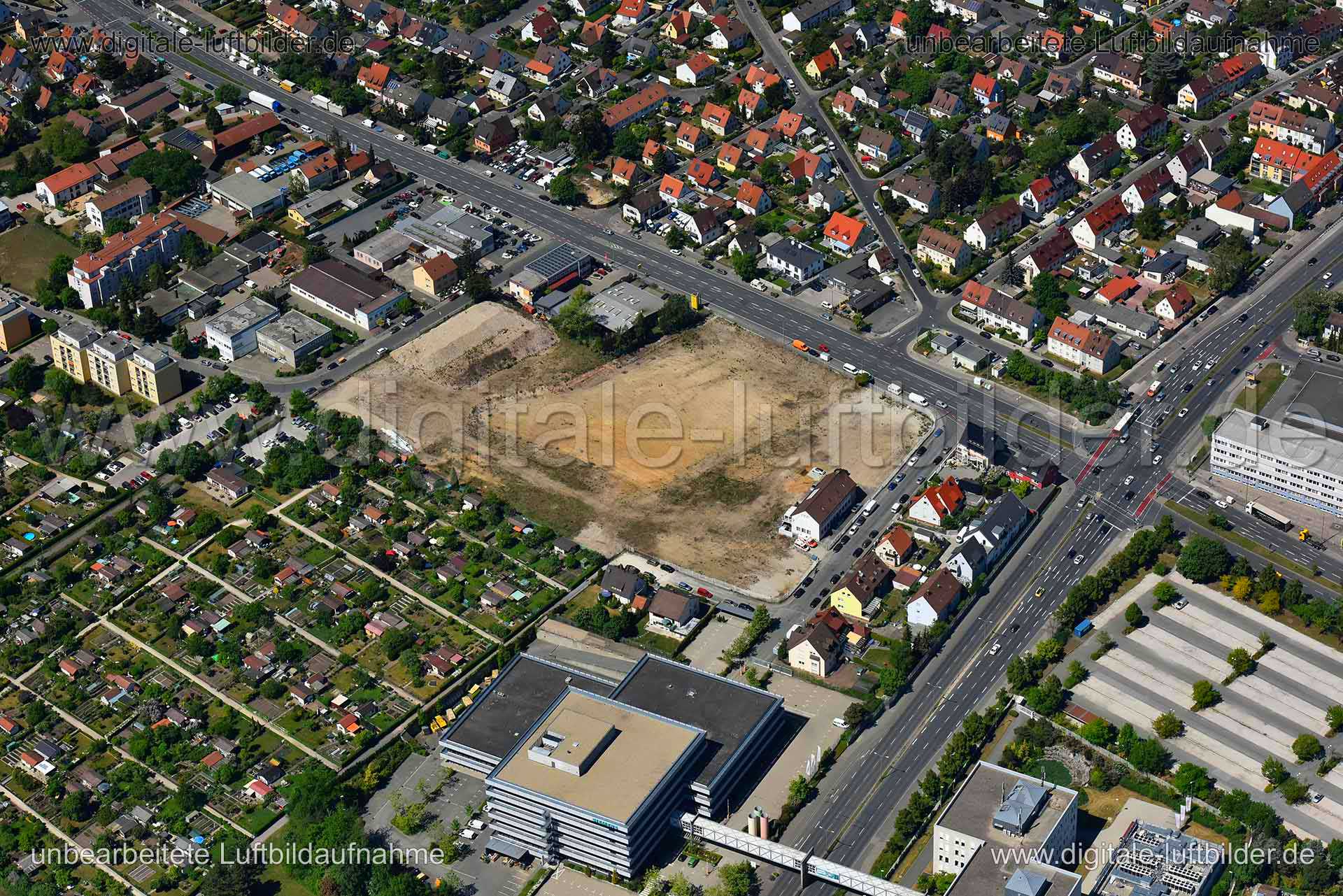 Luftaufnahme Leyher Straße in Nürnberg | Mittelfranken, Bayern