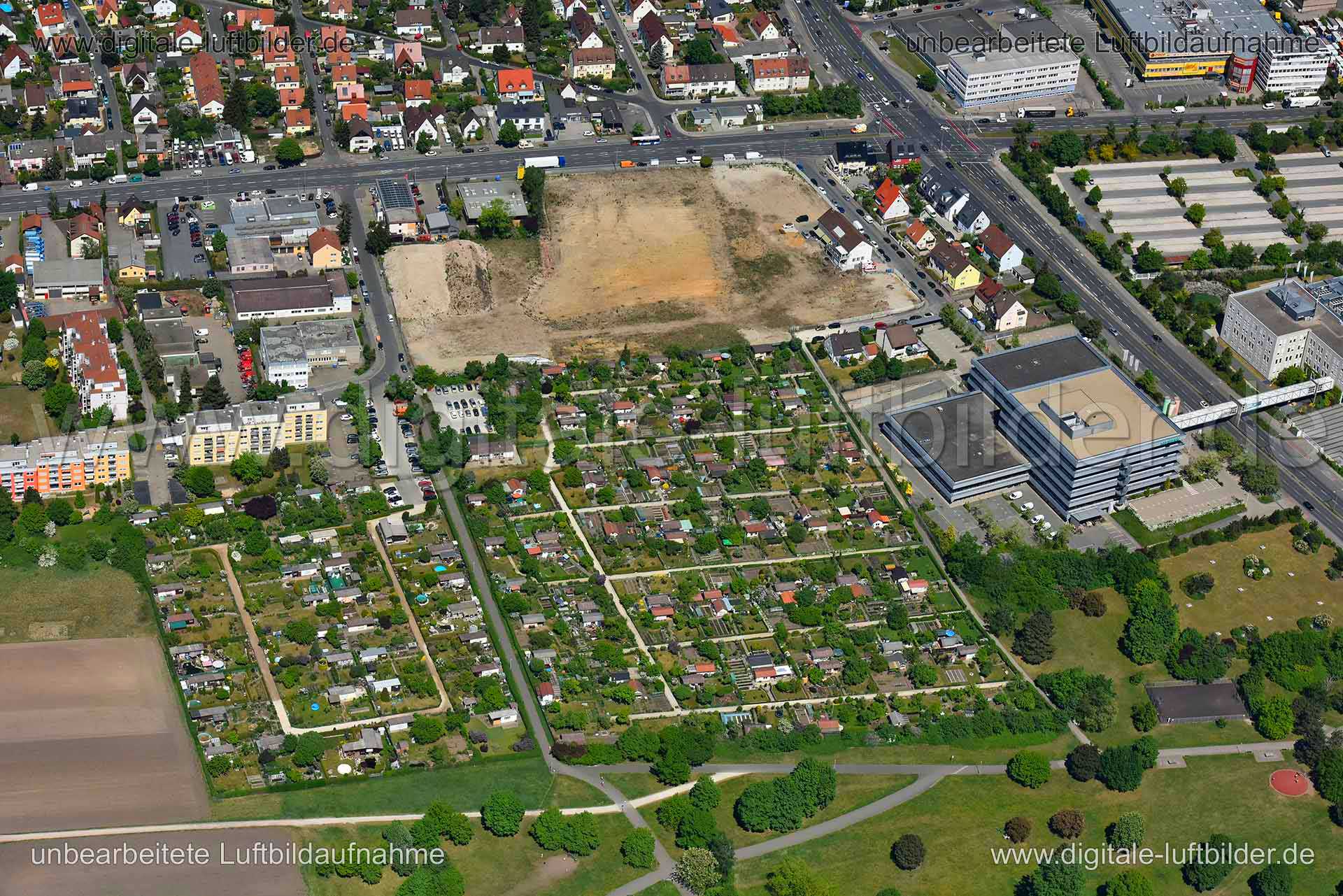 Luftaufnahme Leyher Straße in Nürnberg | Mittelfranken, Bayern