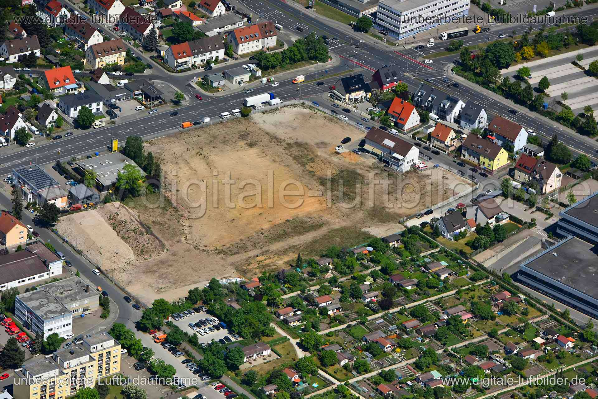 Luftaufnahme Leyher Straße in Nürnberg | Mittelfranken, Bayern