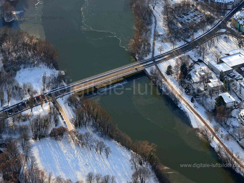 Luftaufnahme Ludwig-Erhard-Brücke in Nürnberg | Mittelfranken, Bayern