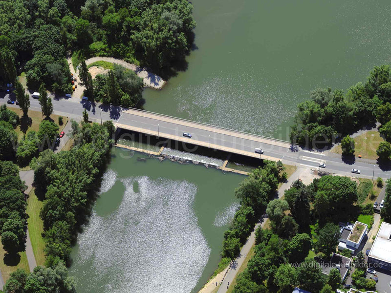 Luftaufnahme Ludwig-Erhard-Brücke in Nürnberg | Mittelfranken, Bayern