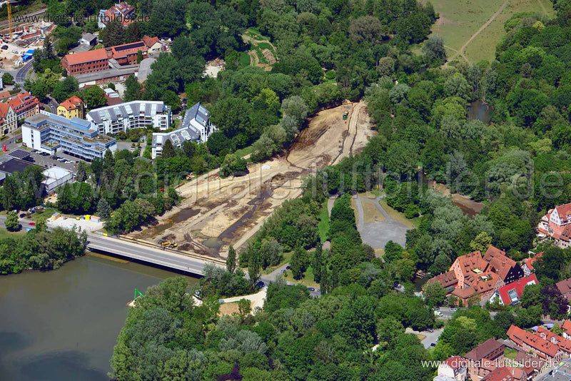 Luftaufnahme Ludwig-Erhard-Brücke in Nürnberg | Mittelfranken, Bayern