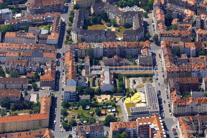 Luftaufnahme Ludwig-Feuerbach-Straße in Nürnberg | Mittelfranken, Bayern