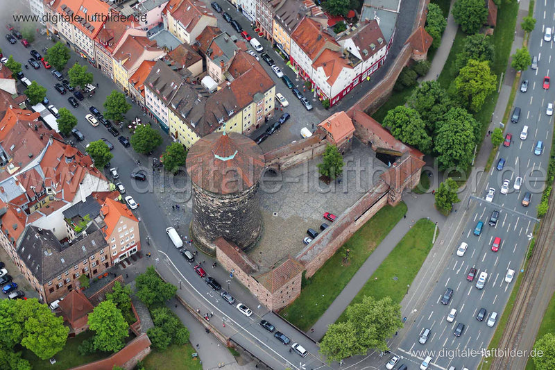 Luftaufnahme Ludwigstor in Nürnberg | Mittelfranken, Bayern