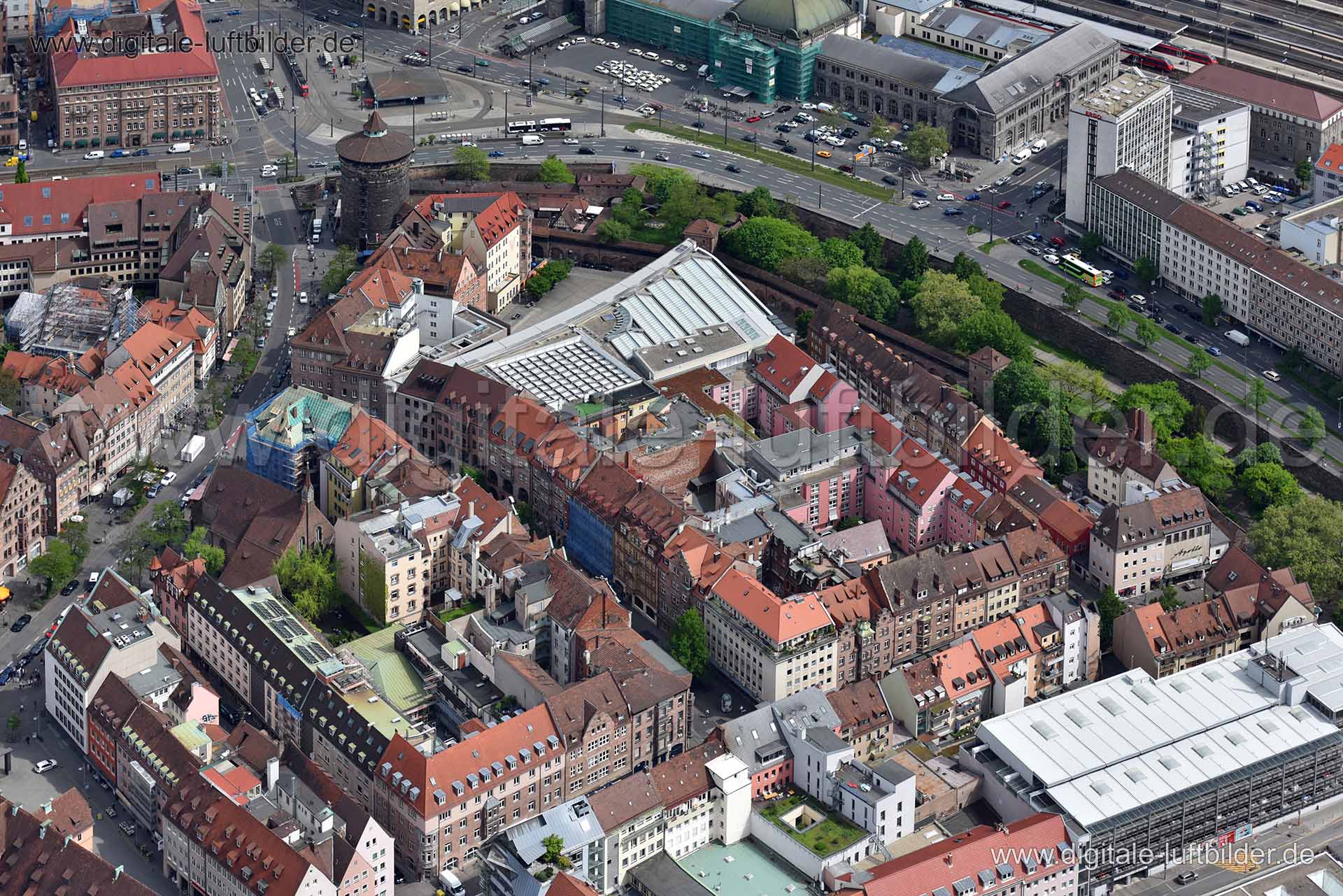 Luftaufnahme Ludwigstraße in Nürnberg | Mittelfranken, Bayern