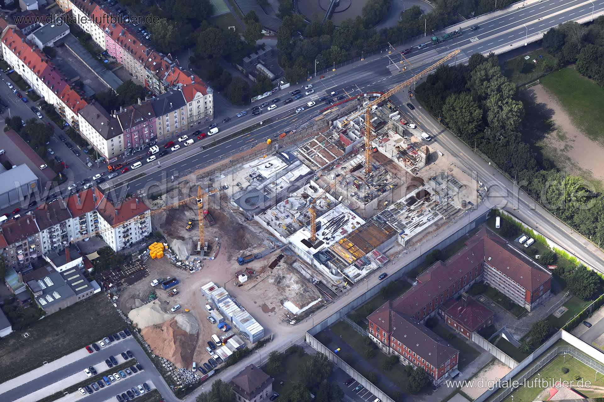 Luftaufnahme Mannertstraße in Nürnberg | Mittelfranken, Bayern