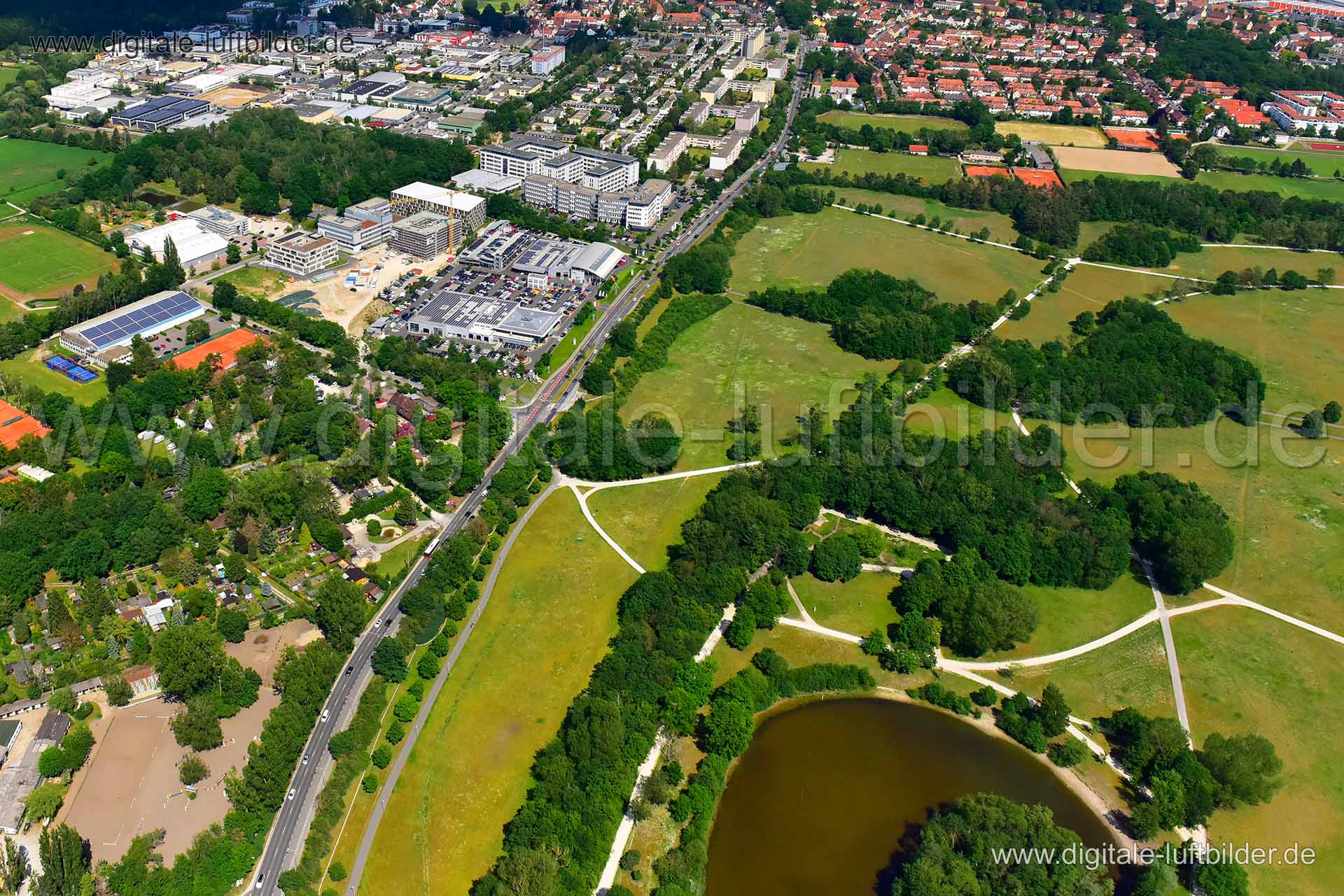 Luftaufnahme Marienbergstraße in Nürnberg | Mittelfranken, Bayern