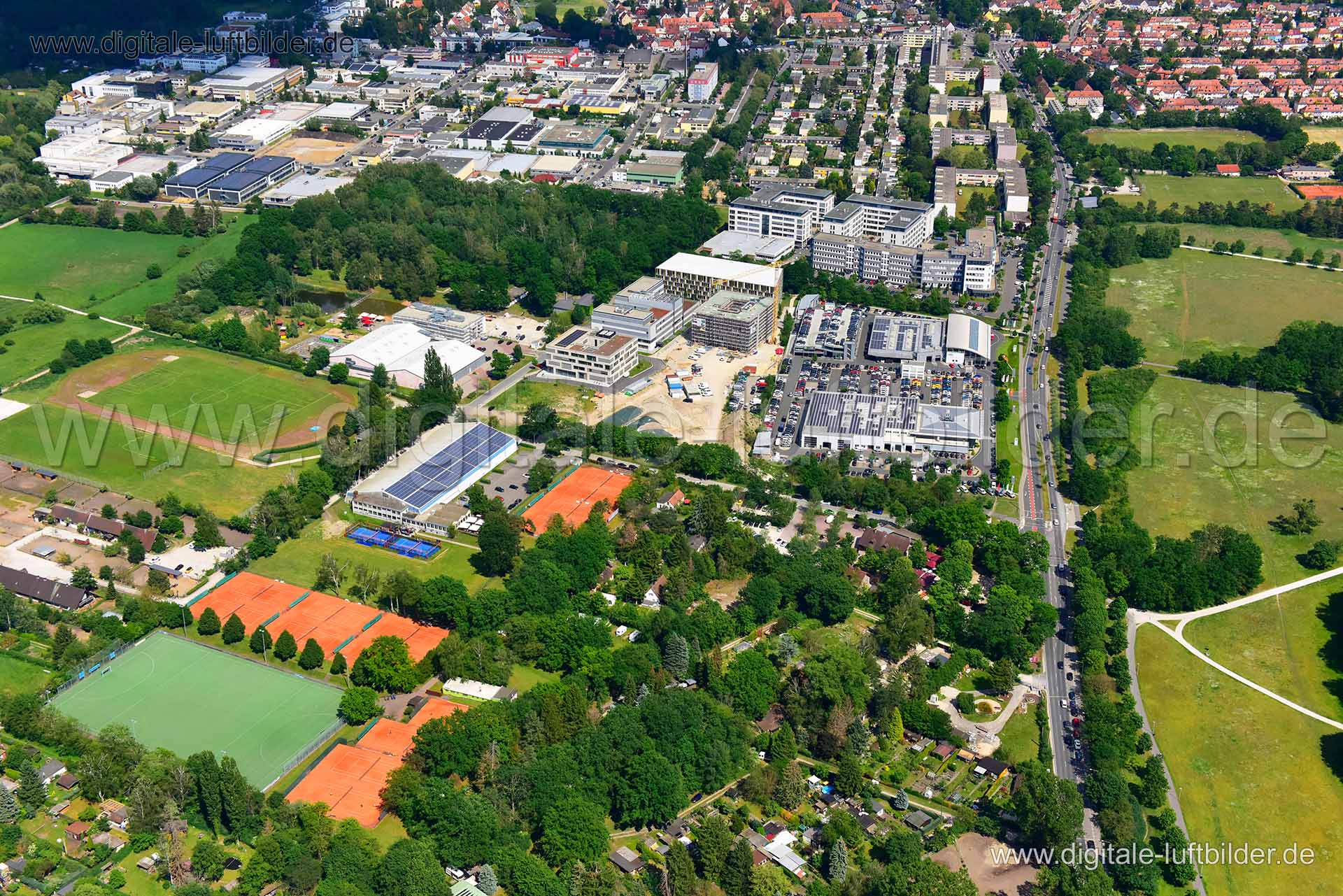 Luftaufnahme Marienbergstraße in Nürnberg | Mittelfranken, Bayern