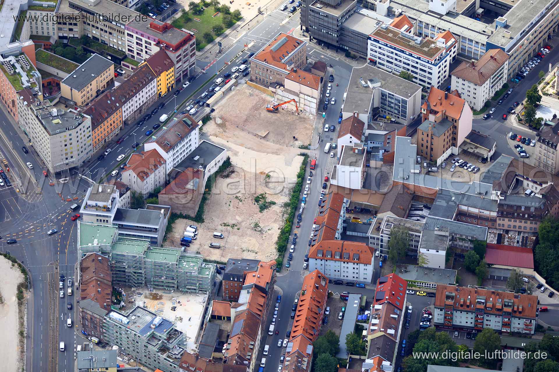 Luftaufnahme Marienstraße in Nürnberg | Mittelfranken, Bayern