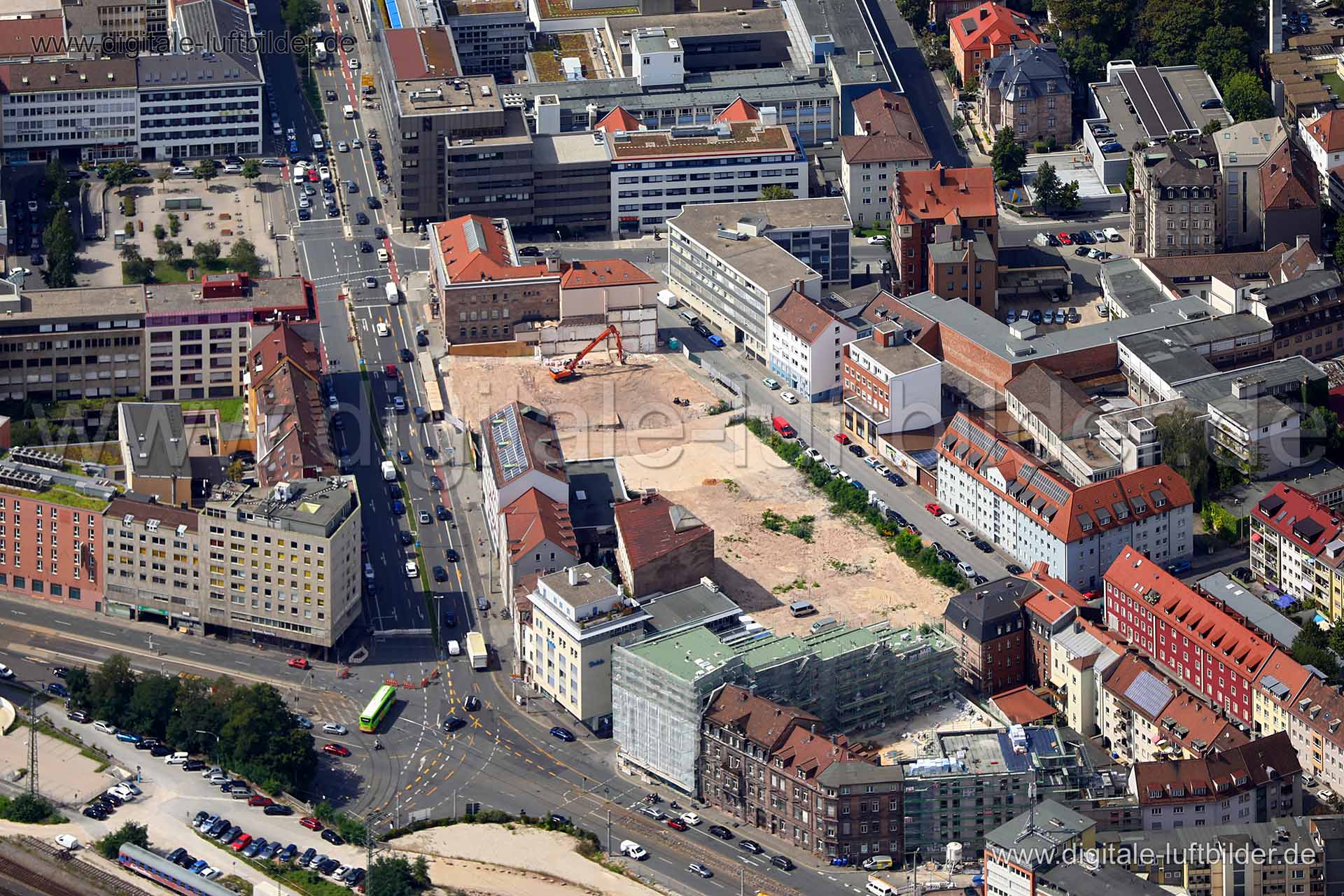 Luftaufnahme Marienstraße in Nürnberg | Mittelfranken, Bayern