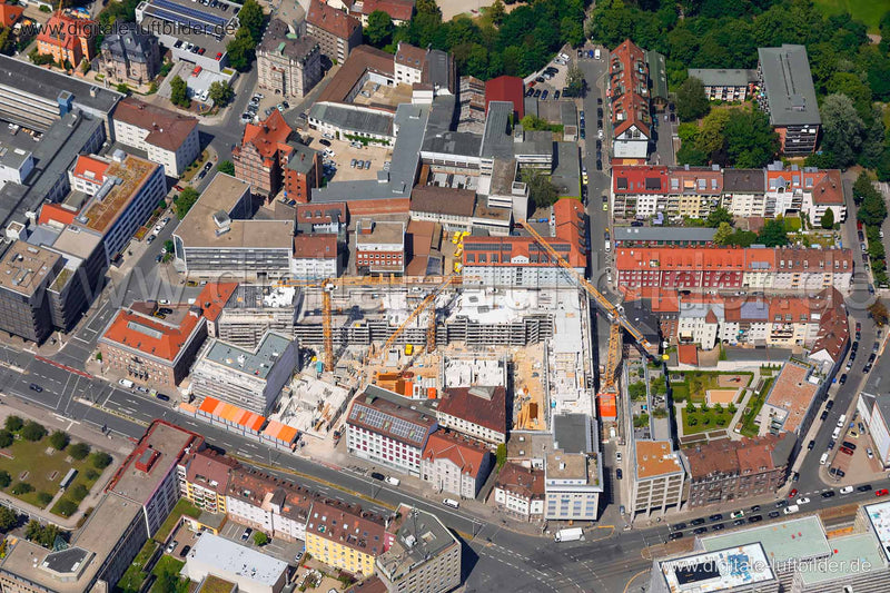 Luftaufnahme Marienstraße in Nürnberg | Mittelfranken, Bayern