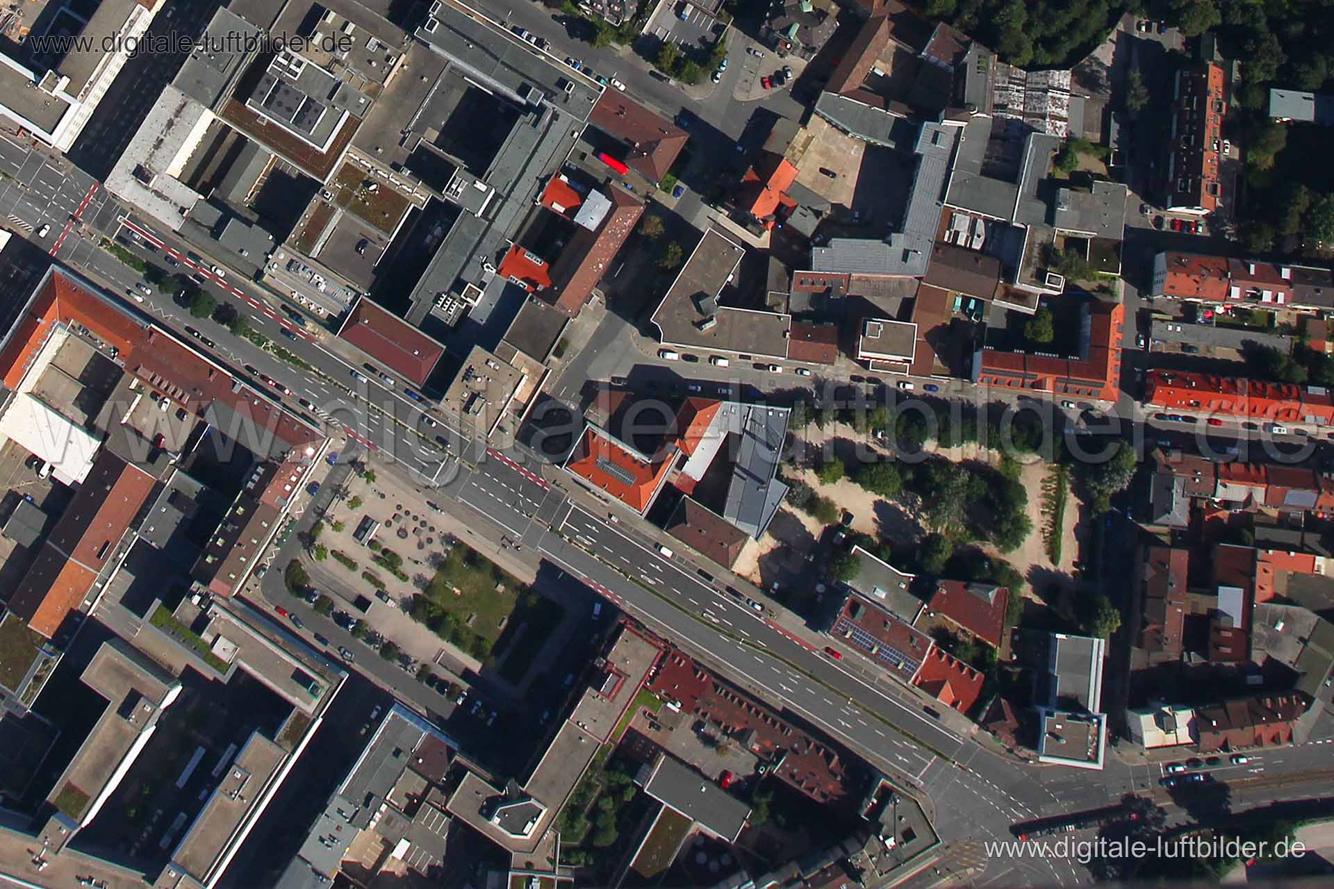 Luftaufnahme Marienstraße in Nürnberg | Mittelfranken, Bayern