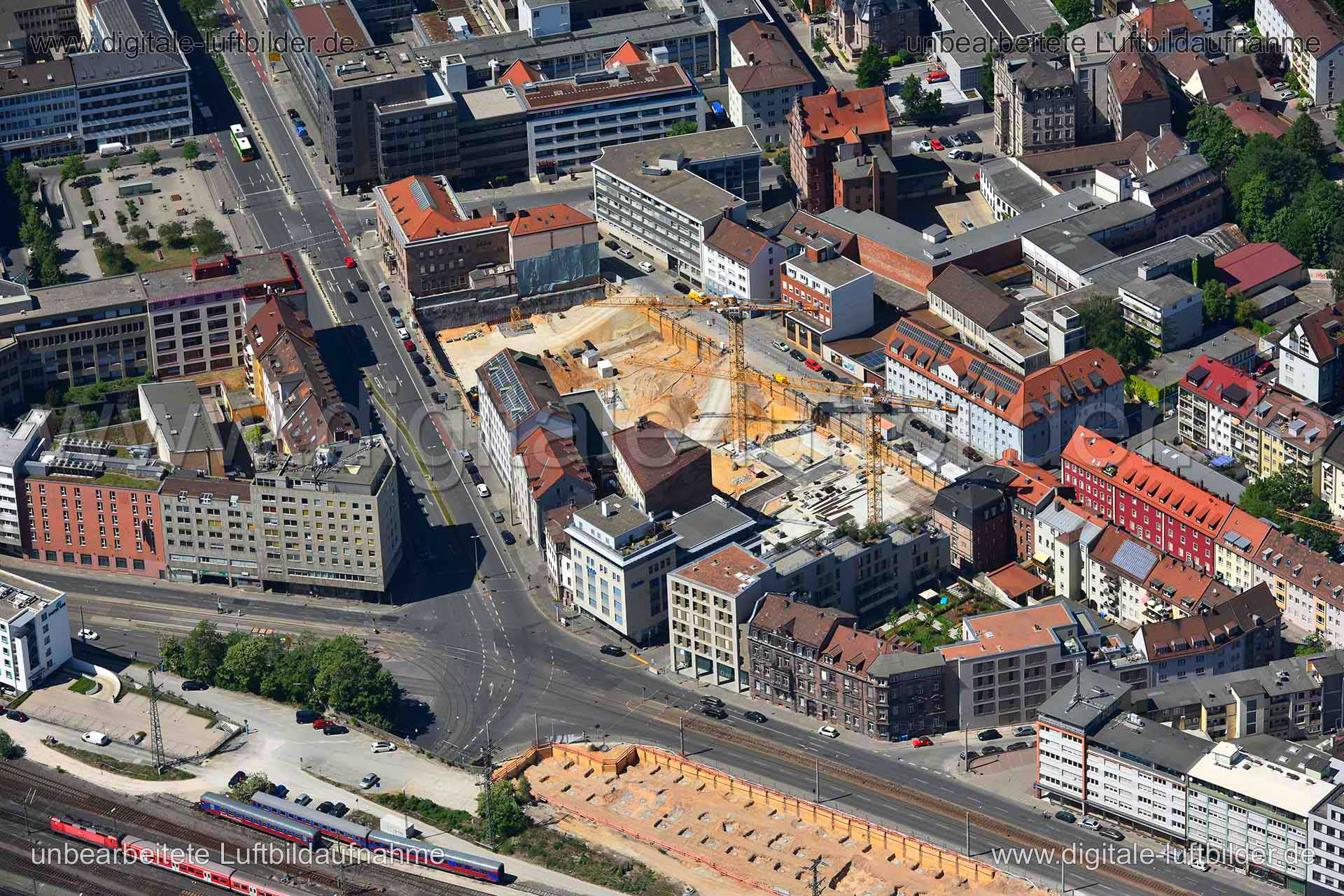 Luftaufnahme Marienstraße in Nürnberg | Mittelfranken, Bayern