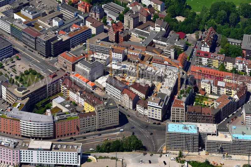 Luftaufnahme Marienstraße in Nürnberg | Mittelfranken, Bayern