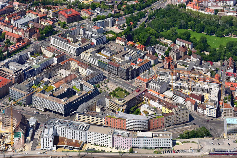 Luftaufnahme Marienstraße in Nürnberg | Mittelfranken, Bayern