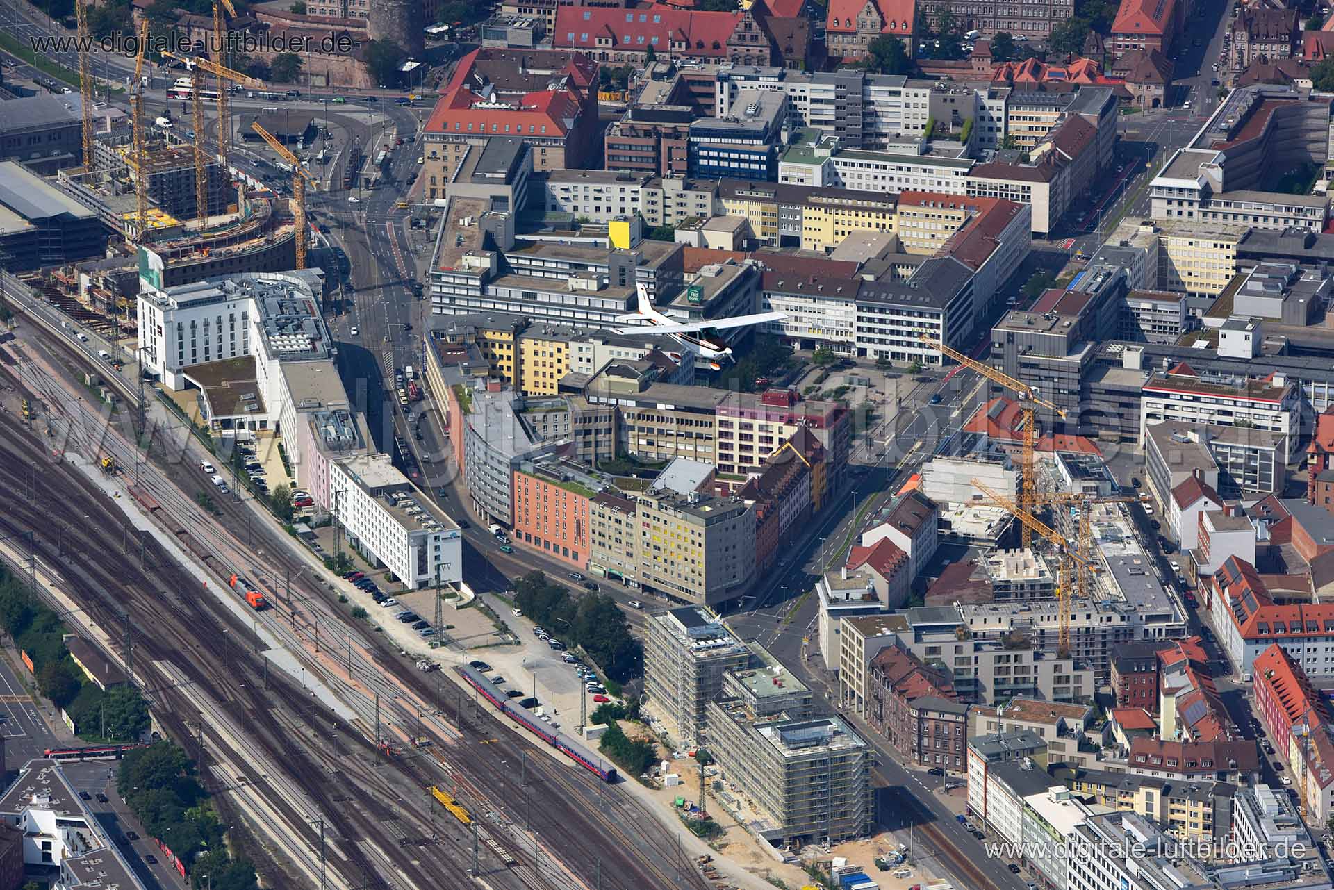 Luftaufnahme Marienstraße in Nürnberg | Mittelfranken, Bayern