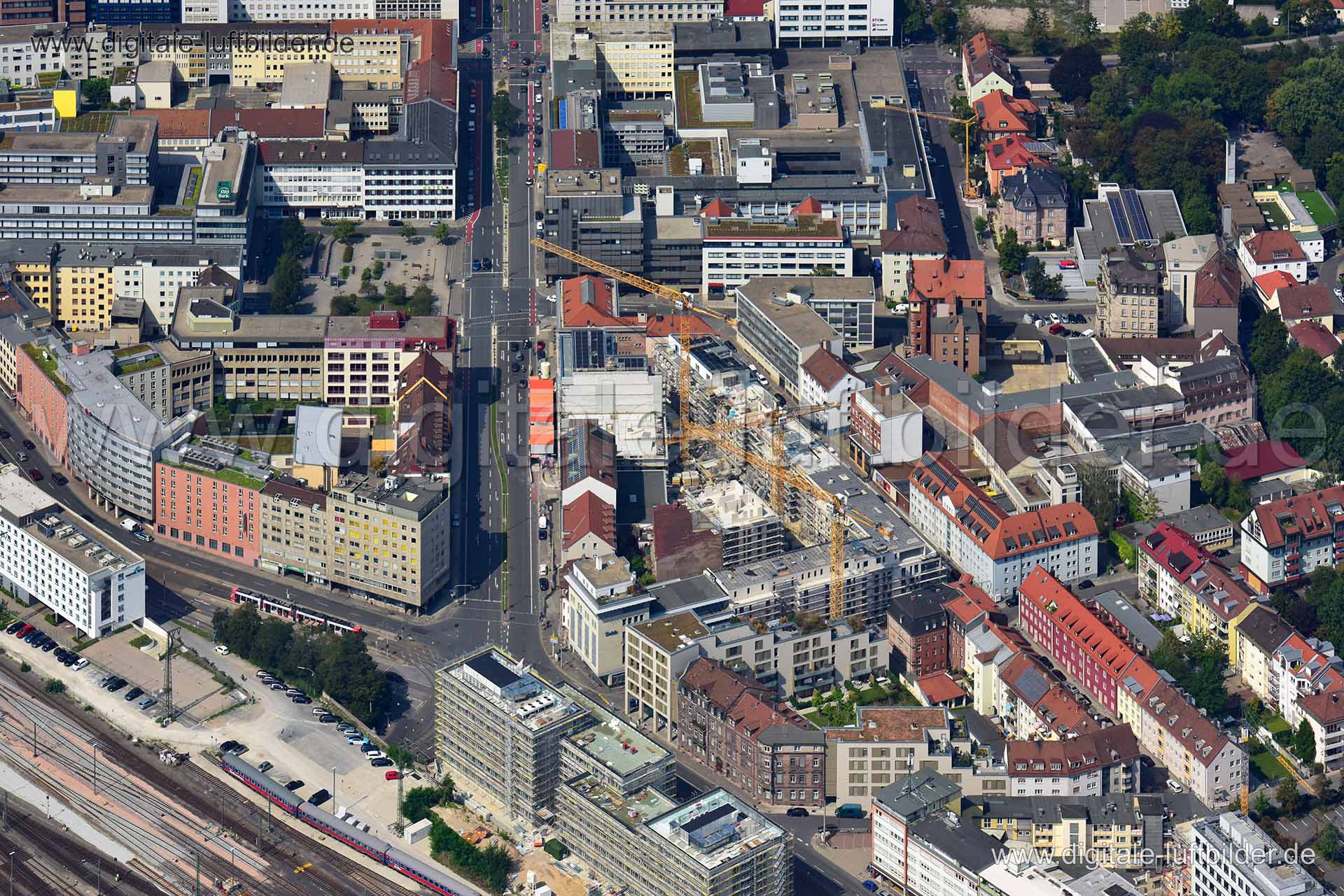 Luftaufnahme Marienstraße in Nürnberg | Mittelfranken, Bayern