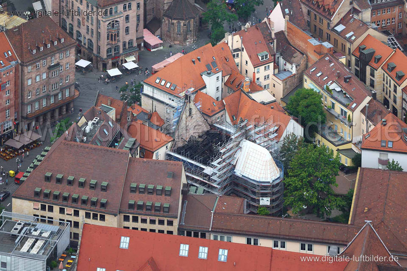 Luftaufnahme Martha Kirche in Nürnberg | Mittelfranken, Bayern