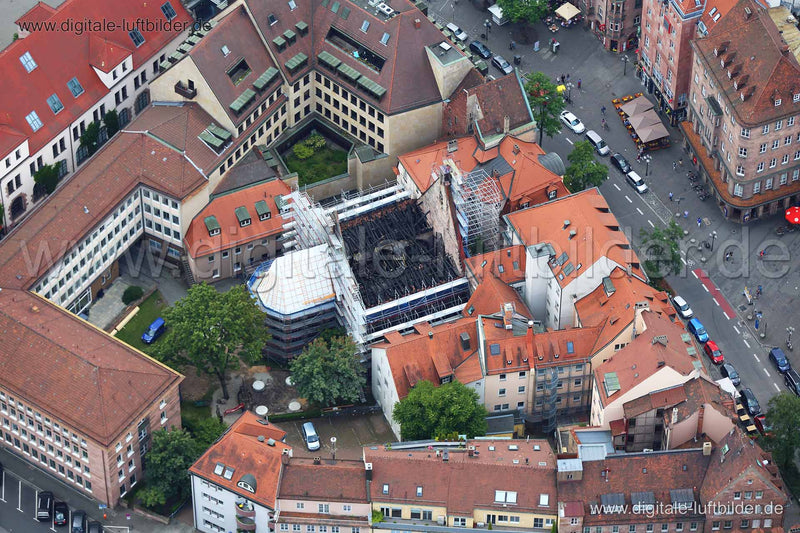 Luftaufnahme Martha Kirche in Nürnberg | Mittelfranken, Bayern
