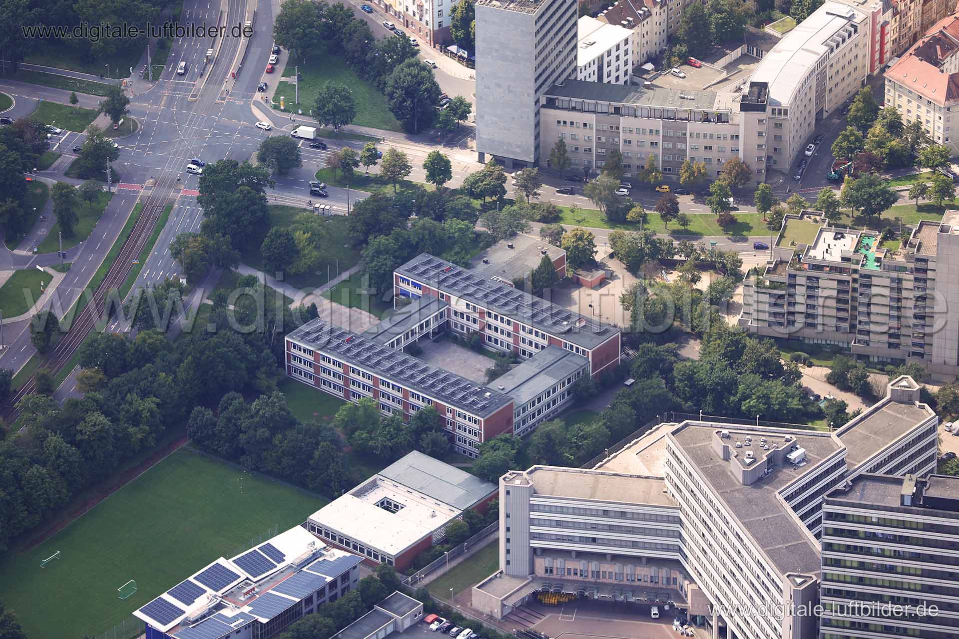 Luftaufnahme Martin-Behaim-Gymnasium in Nürnberg | Mittelfranken, Bayern