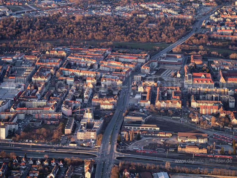 Luftaufnahme Maximilianstraße in Nürnberg | Mittelfranken, Bayern