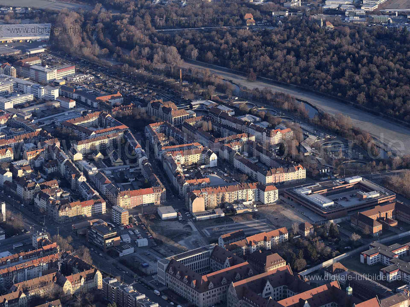 Luftaufnahme Maximilianstraße in Nürnberg | Mittelfranken, Bayern
