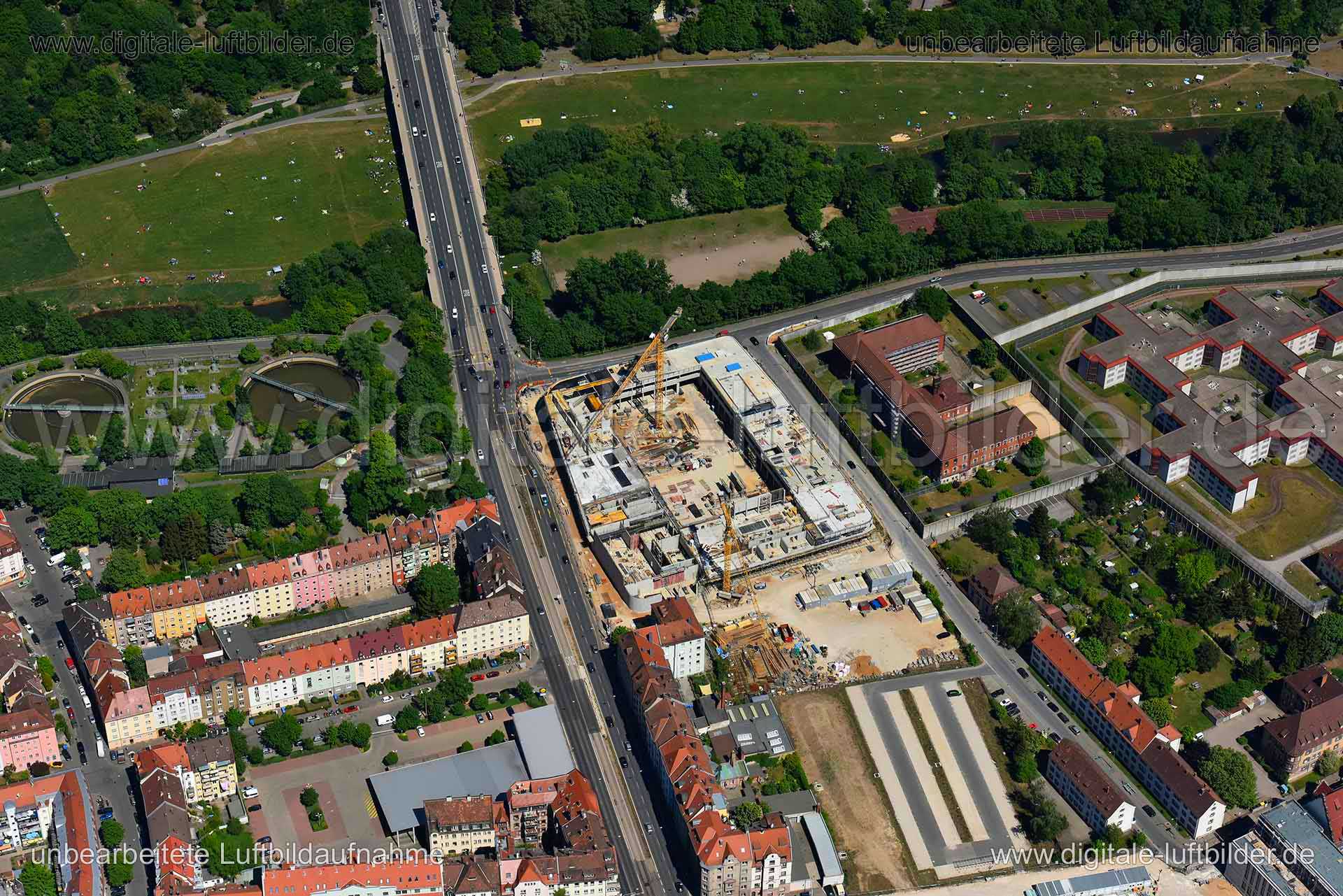 Luftaufnahme Maximilianstraße in Nürnberg | Mittelfranken, Bayern