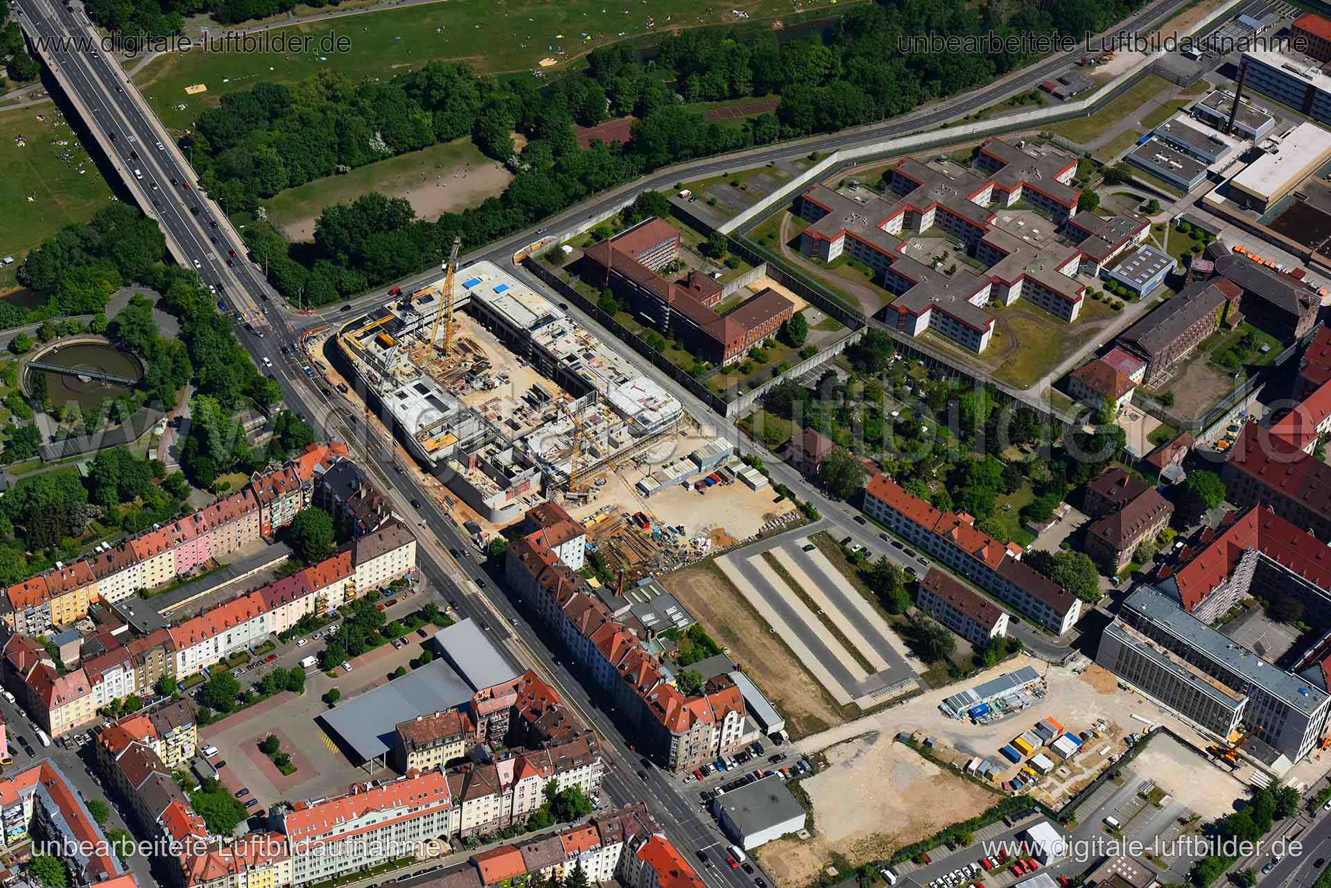Luftaufnahme Maximilianstraße in Nürnberg | Mittelfranken, Bayern