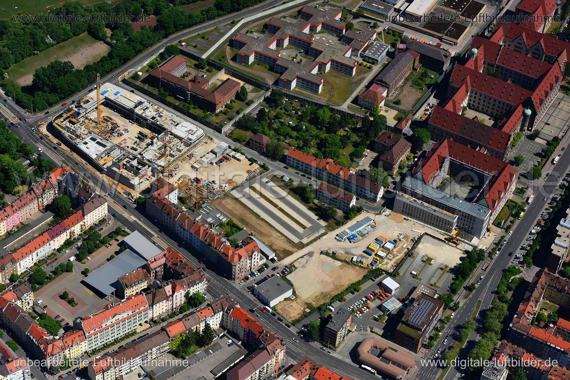 Luftaufnahme Maximilianstraße in Nürnberg | Mittelfranken, Bayern