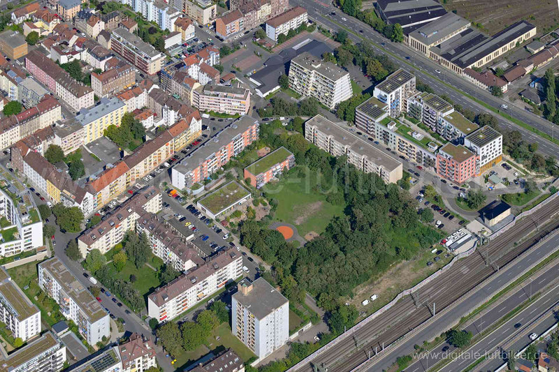 Luftaufnahme Maximilianstraße in Nürnberg | Mittelfranken, Bayern