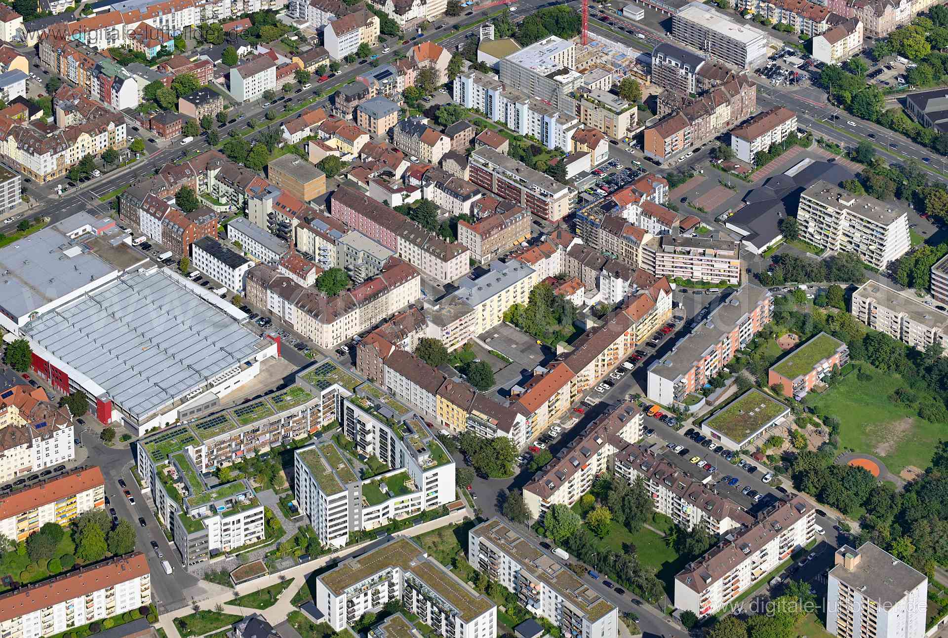 Luftaufnahme Maximilianstraße in Nürnberg | Mittelfranken, Bayern