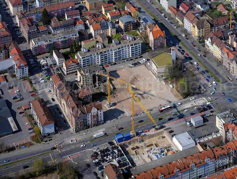 Luftaufnahme Maximilienstraße in Nürnberg | Mittelfranken, Bayern