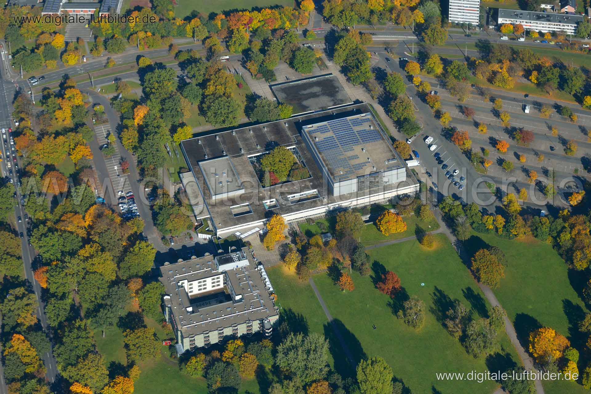 Luftaufnahme Meistersingerhalle in Nürnberg | Mittelfranken, Bayern