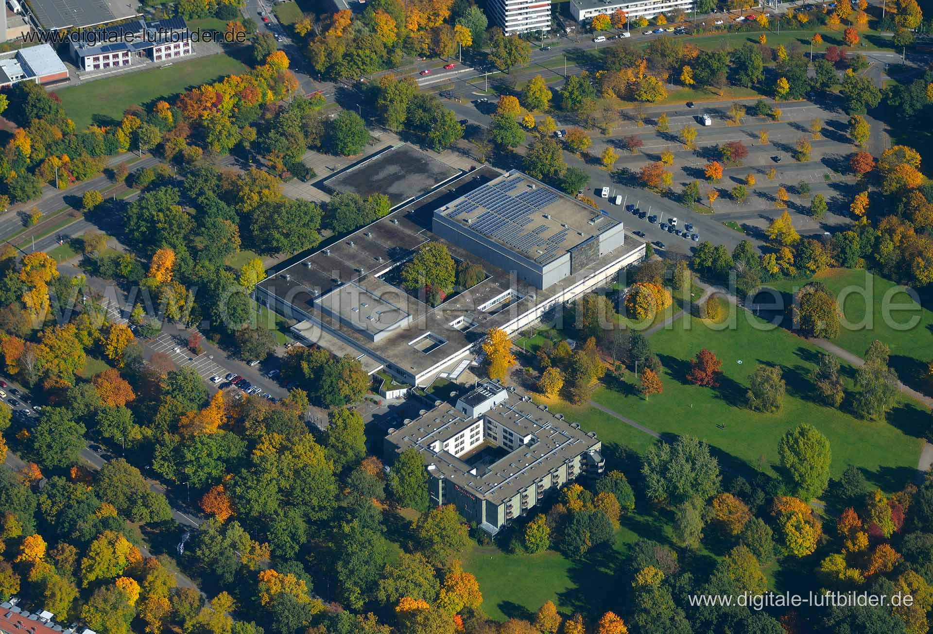 Luftaufnahme Meistersingerhalle in Nürnberg | Mittelfranken, Bayern