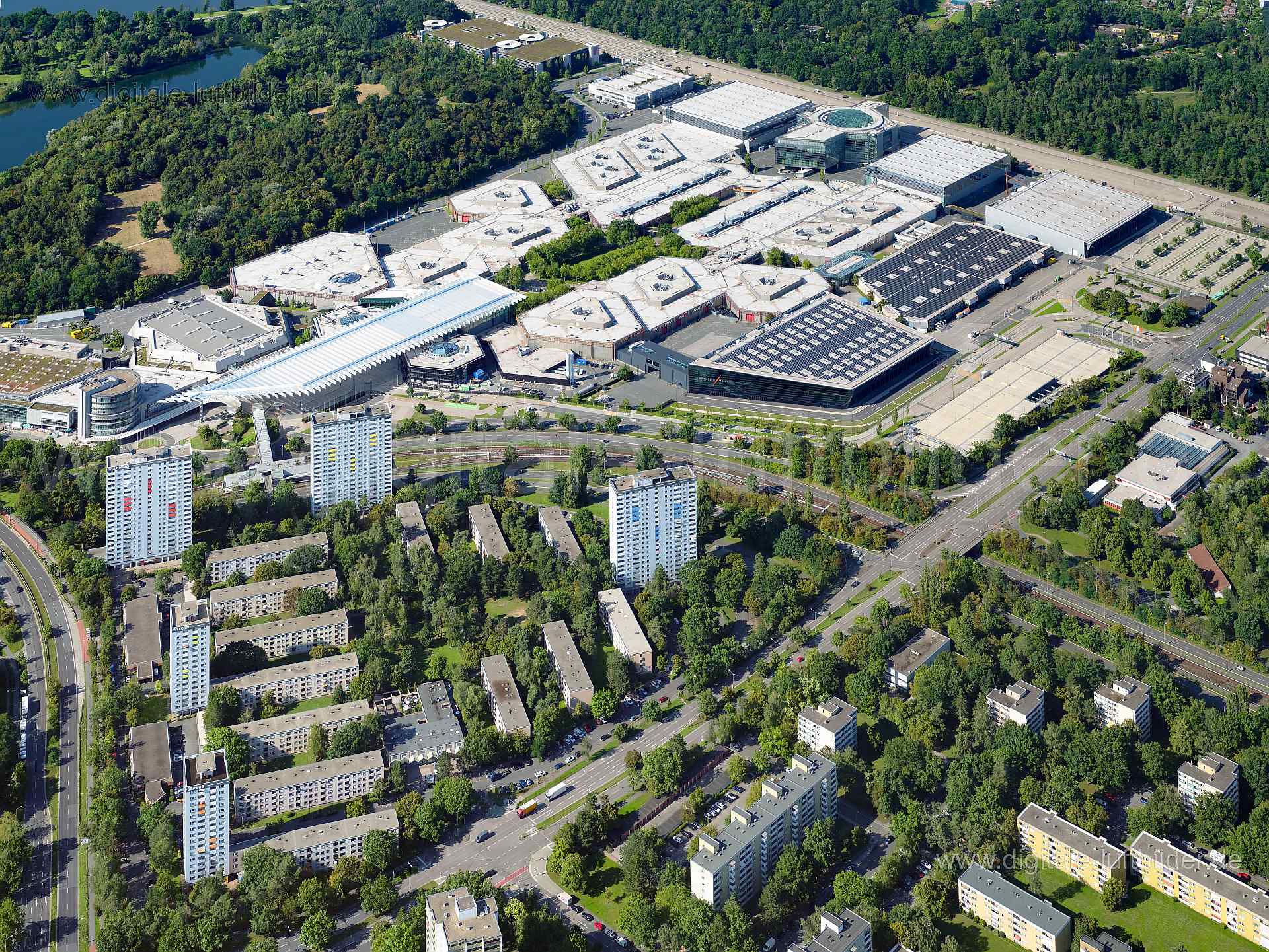 Luftaufnahme Messe Nürnberg in Nürnberg | Mittelfranken, Bayern