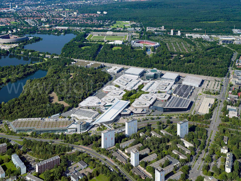 Luftaufnahme Messe Nürnberg in Nürnberg | Mittelfranken, Bayern